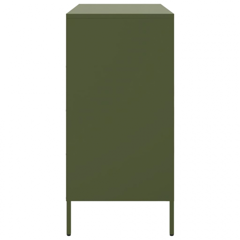 Sideboard Olivgrün 68x39x79 cm Stahl