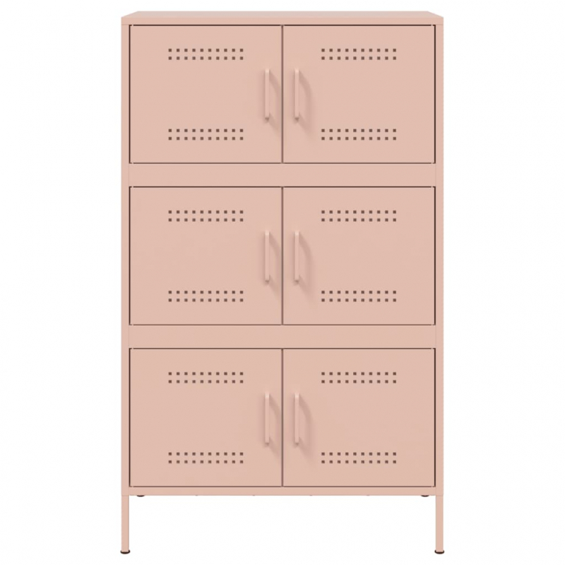 Highboard Rosa 68x39x113 cm Stahl