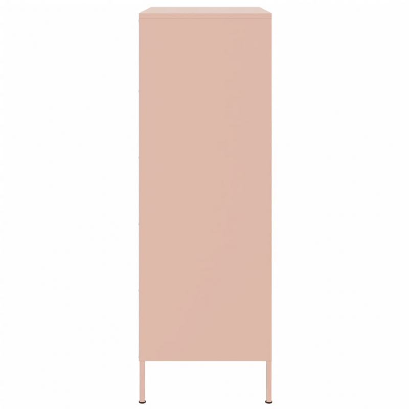 Highboard Rosa 68x39x113 cm Stahl