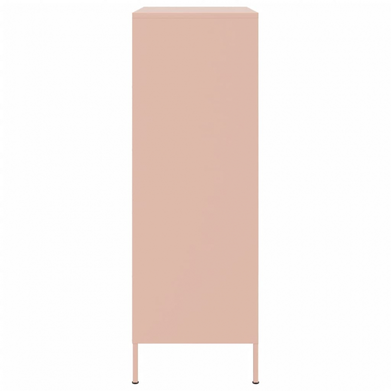 Highboard Rosa 68x39x113 cm Stahl