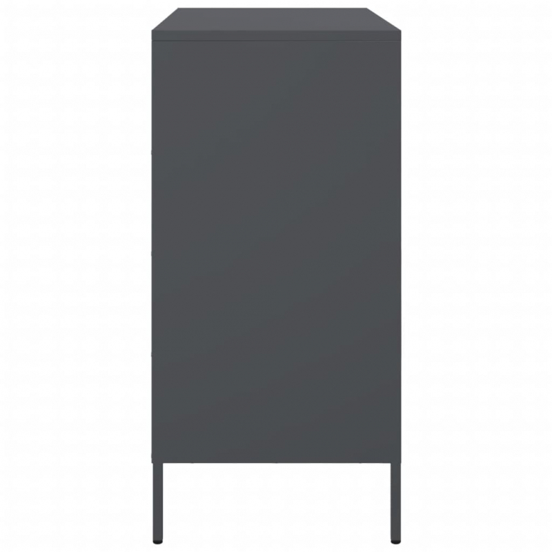 Sideboard Anthrazit 68x39x79 cm Stahl