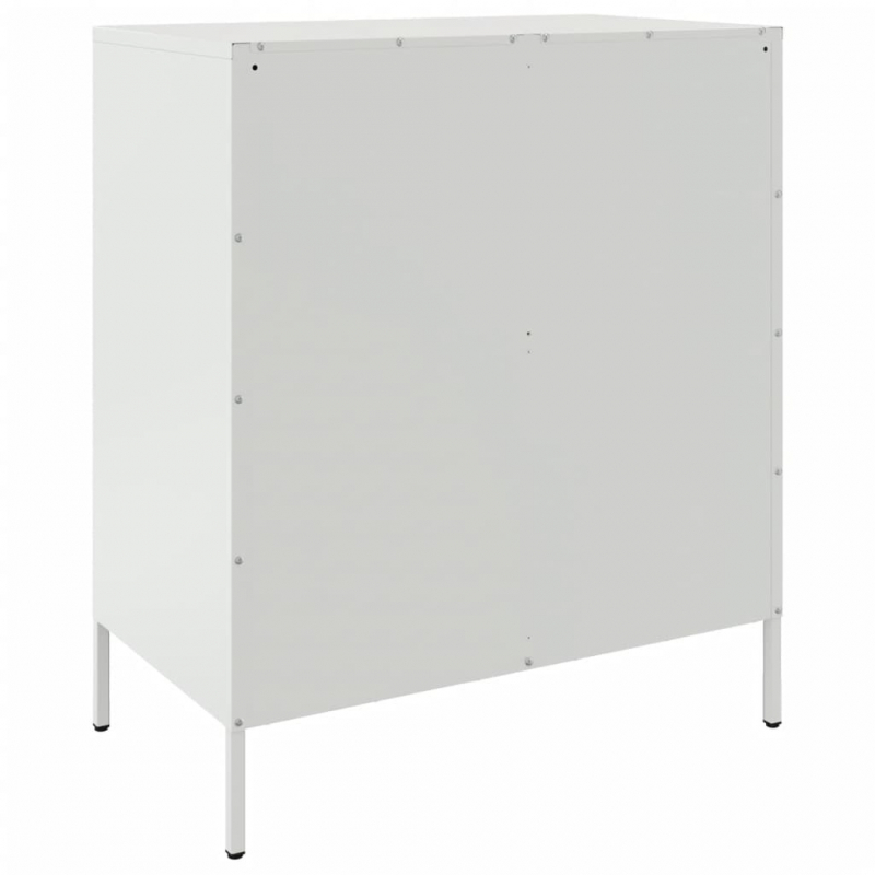 Sideboard Weiß 68x39x79 cm Stahl