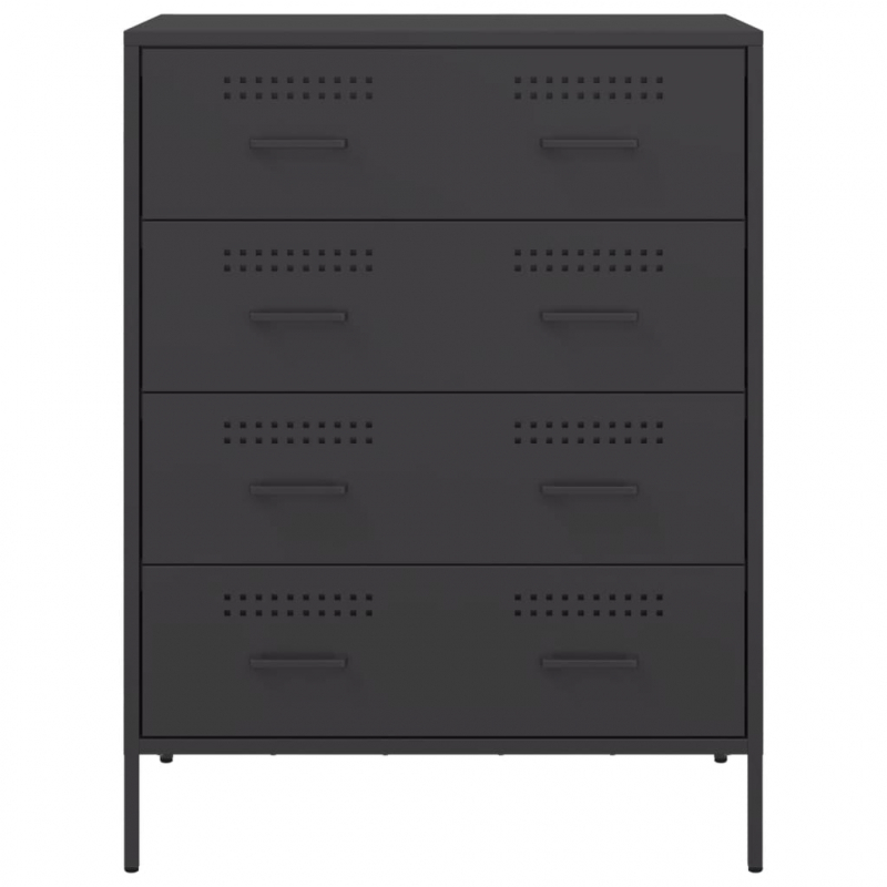 Sideboard Schwarz 68x39x89 cm Stahl
