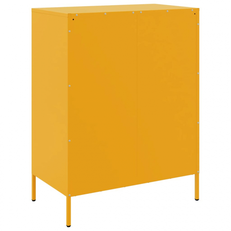 Sideboard Senfgelb 68x39x89 cm Stahl