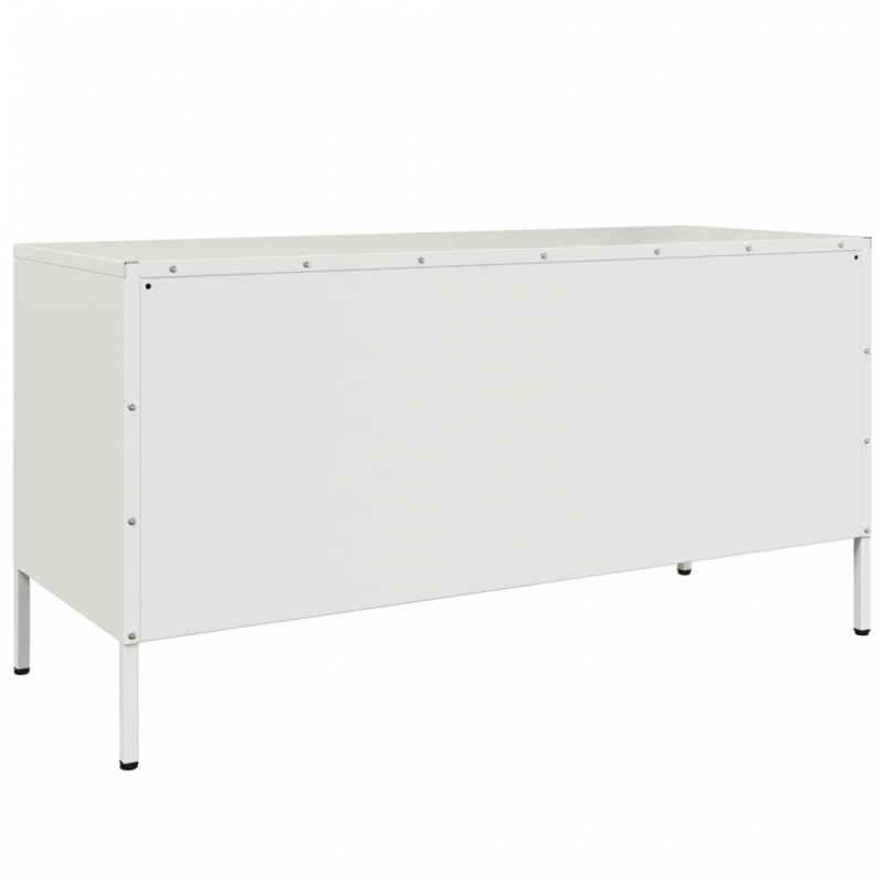 TV-Schrank Weiß 100,5x39x50,5 cm Stahl