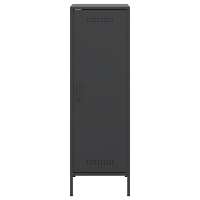 Highboard Schwarz 36x39x113 cm Stahl