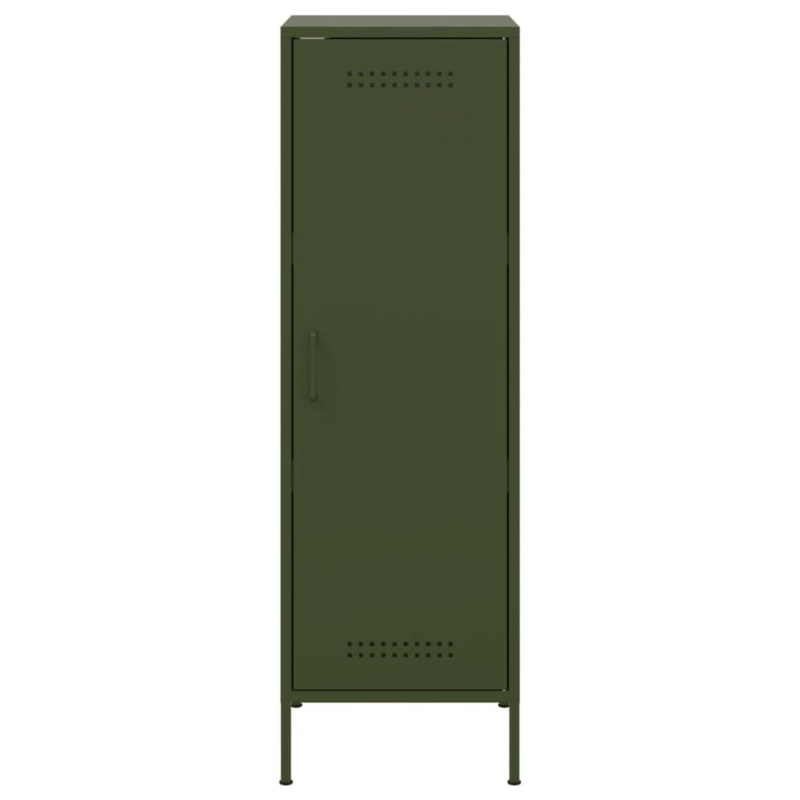 Highboard Olivgrün 36x39x113 cm Stahl