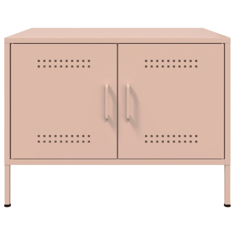 Couchtisch Rosa 68x50x50,5 cm Stahl