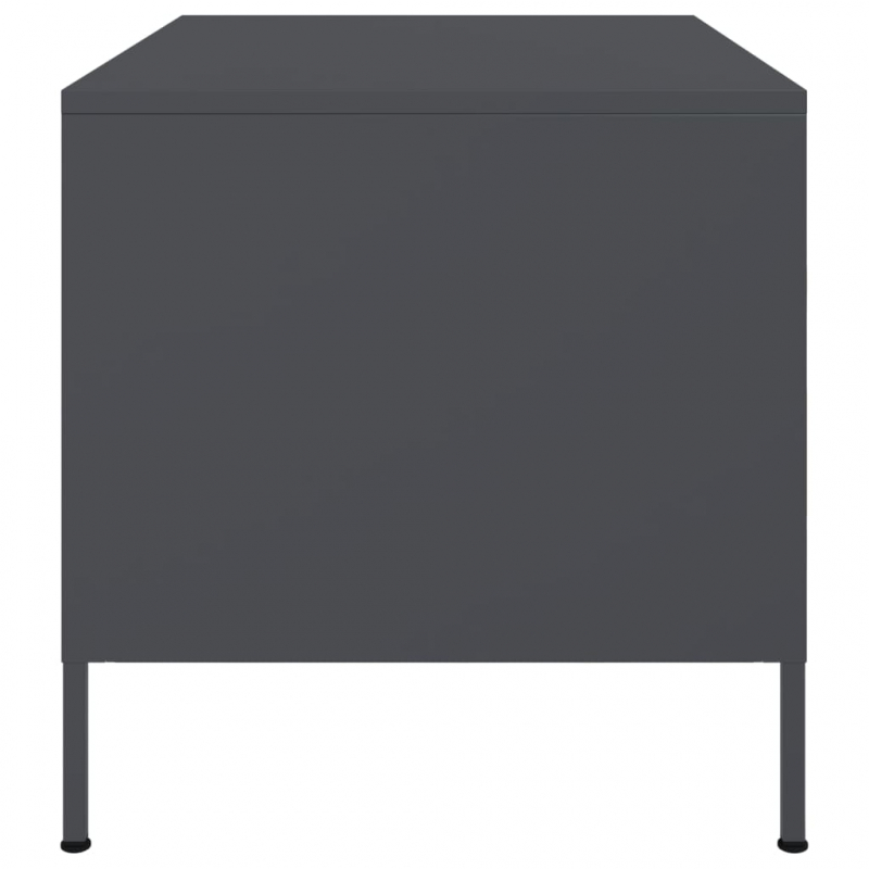 Couchtisch Anthrazit 68x50x50,5 cm Stahl