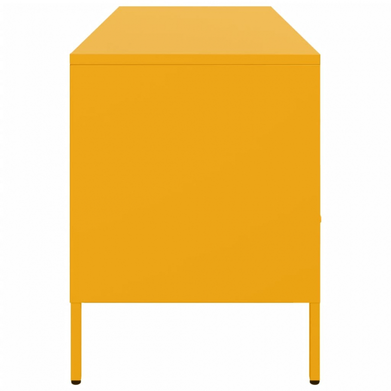TV-Schrank Senfgelb 100,5x39x50,5 cm Stahl