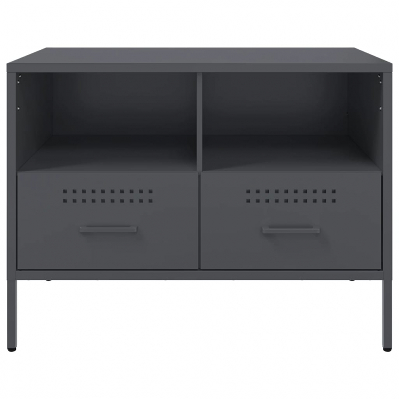 TV-Schränke 2 Stk. Anthrazit 68x39x50,5 cm Stahl