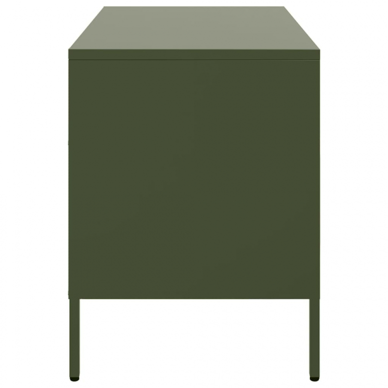 TV-Schränke 2 Stk. Olivgrün 68x39x50,5 cm Stahl