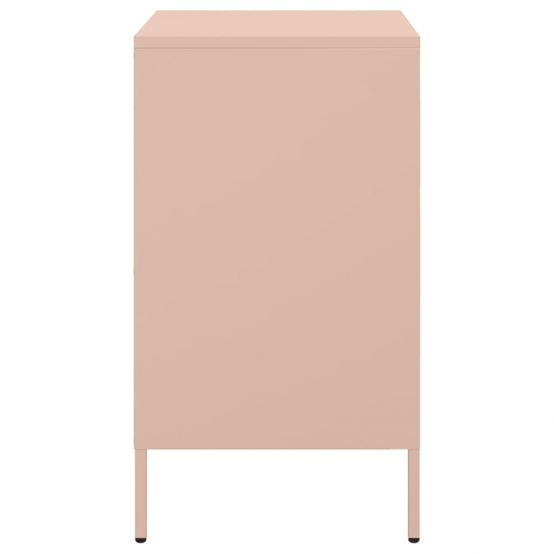 Nachttisch Rosa 36x39x68 cm Stahl
