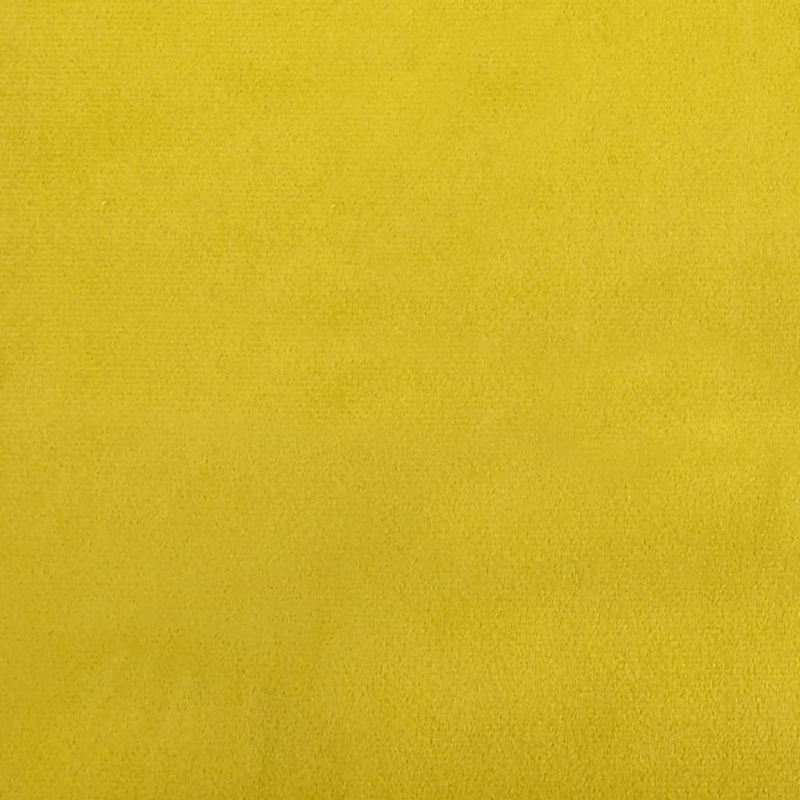 Schlafsofa 2-Sitzer mit Fußhocker Gelb Samt