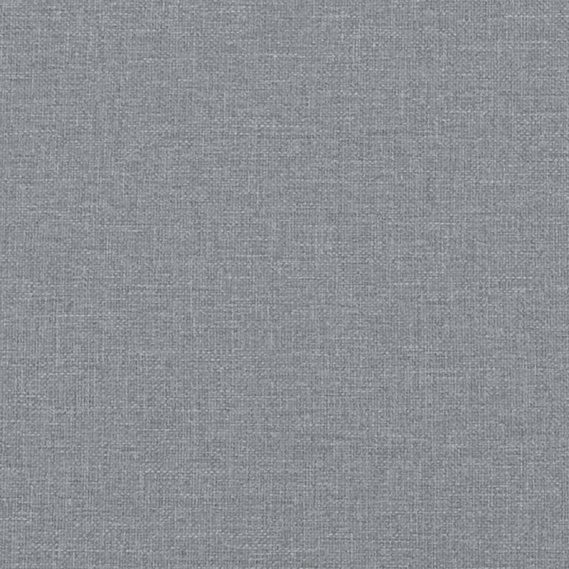 Schlafsofa 2-Sitzer mit Fußhocker Hellgrau Stoff