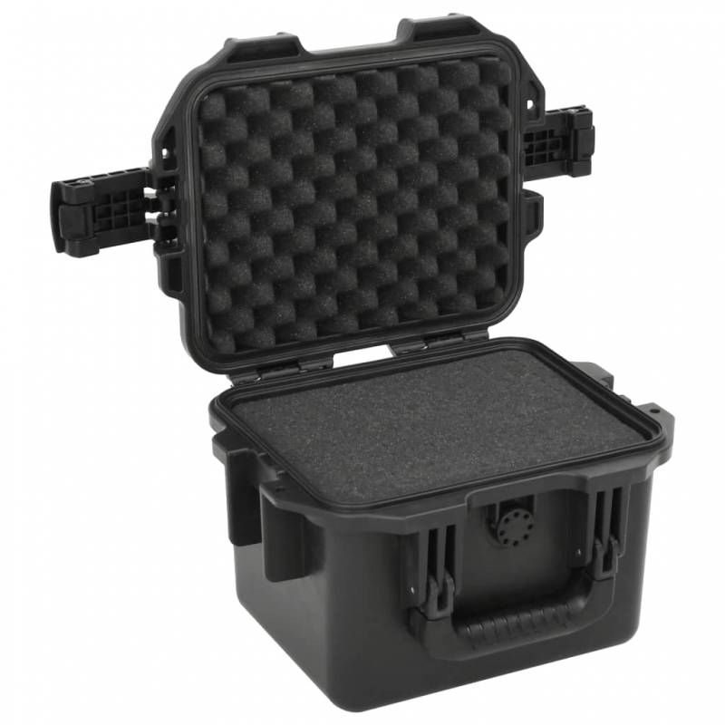 Koffer für Flugreise Tragbar Schwarz 30x24,5x20 cm PP