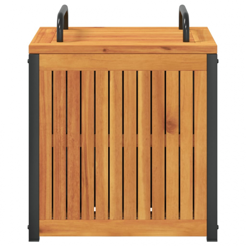 Gartenbox 45x45x45/53 cm Massivholz Akazie und Stahl