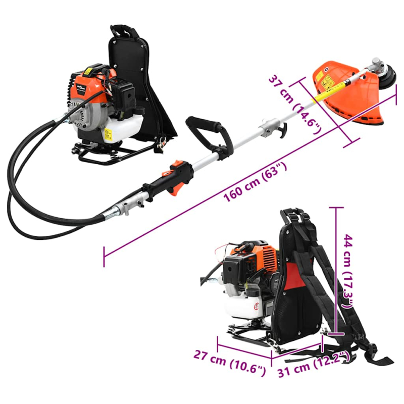 Freischneider Rucksackdesign Orange 52 cm³ 1,45 kW