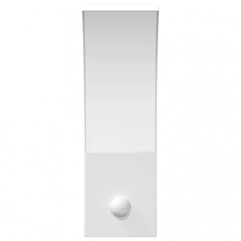 LED-Außenwandleuchten mit Sensor 2 Stk. Weiß Aludruckguss