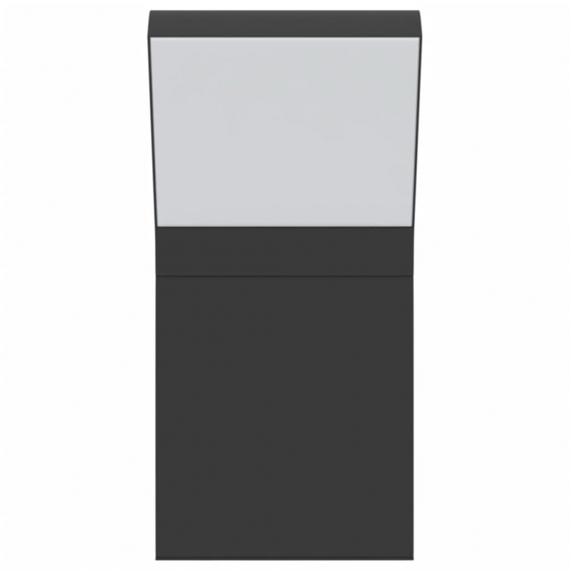 LED-Außenwandleuchten 2 Stk. Schwarz Aluminiumdruckguss