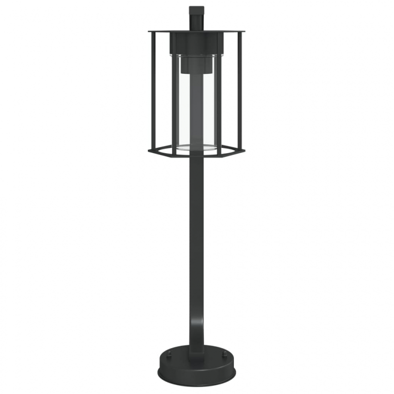 Wegeleuchten 3 Stk. Schwarz 60 cm Edelstahl