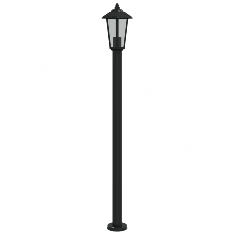 Wegeleuchte Schwarz 120 cm Edelstahl