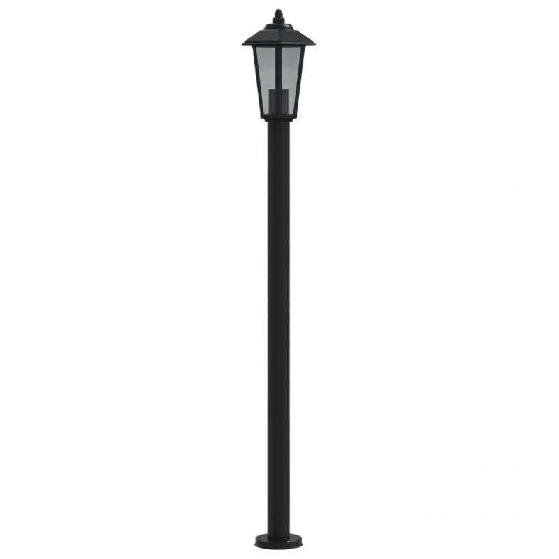 Wegeleuchte Schwarz 120 cm Edelstahl