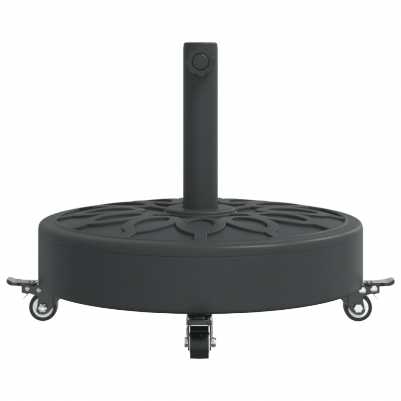Sonnenschirmständer mit Rollen für Ø38/48 mm Mast 27 kg Rund