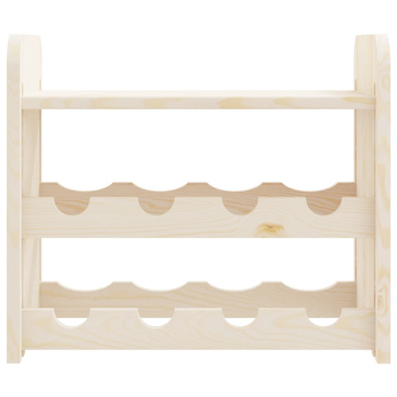 Weinregal mit Oberplatte 43x25x37 cm Massivholz Kiefer