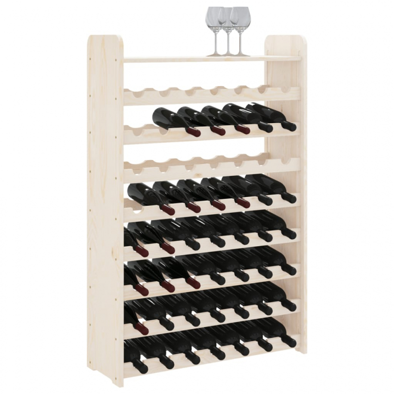 Weinregal mit Oberplatte 72,5x25x111,5 cm Massivholz Kiefer