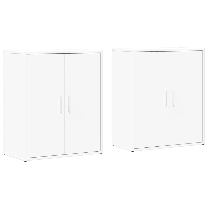 Sideboards 2 Stk. Weiß 60x31x70 cm Holzwerkstoff