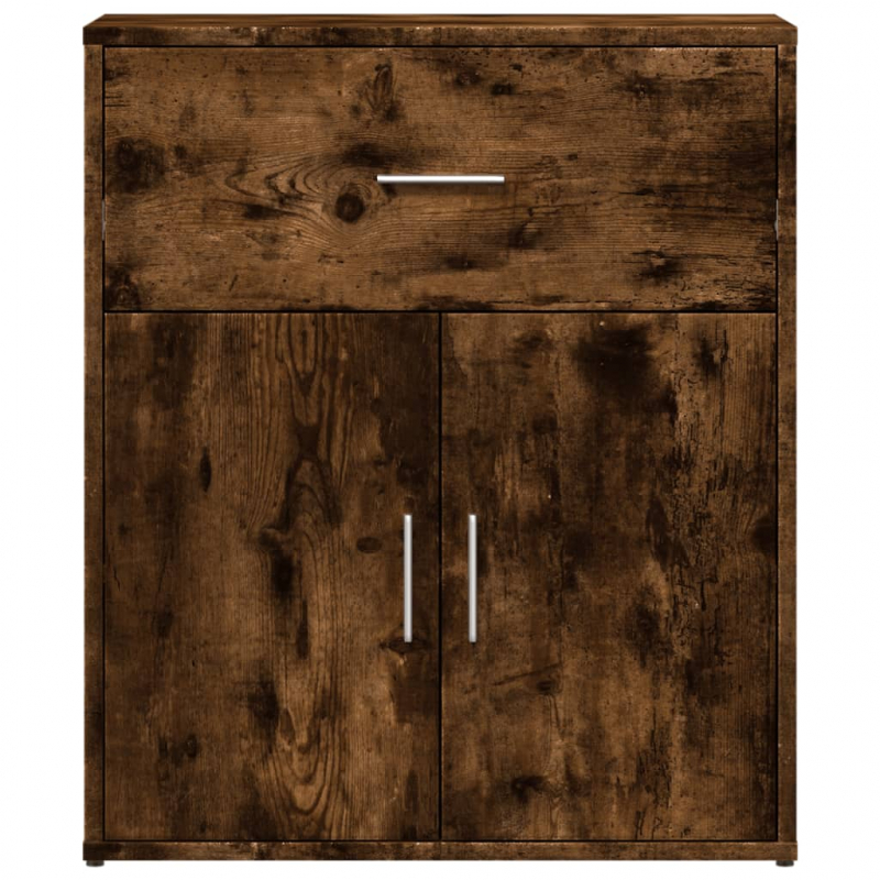 Sideboards 2 Stk. Räuchereiche 60x31x70 cm Holzwerkstoff