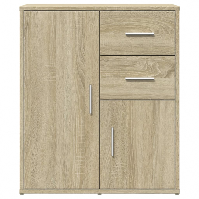 Sideboards 2 Stk. Sonoma-Eiche 60x31x70 cm Holzwerkstoff