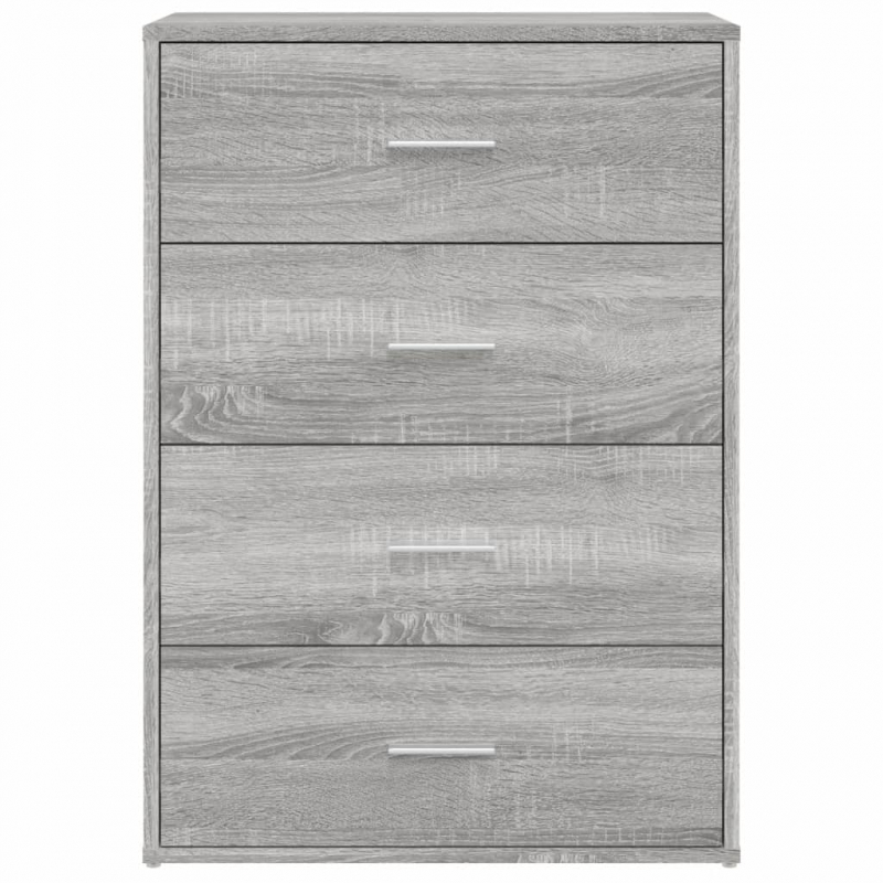 Sideboards 2 Stk. Grau Sonoma 60x31x84 cm Holzwerkstoff