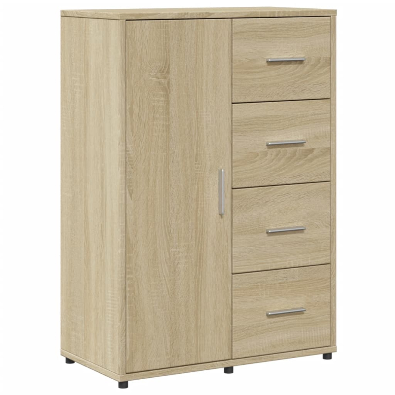 Sideboards 2 Stk. Sonoma-Eiche 60x31x84 cm Holzwerkstoff