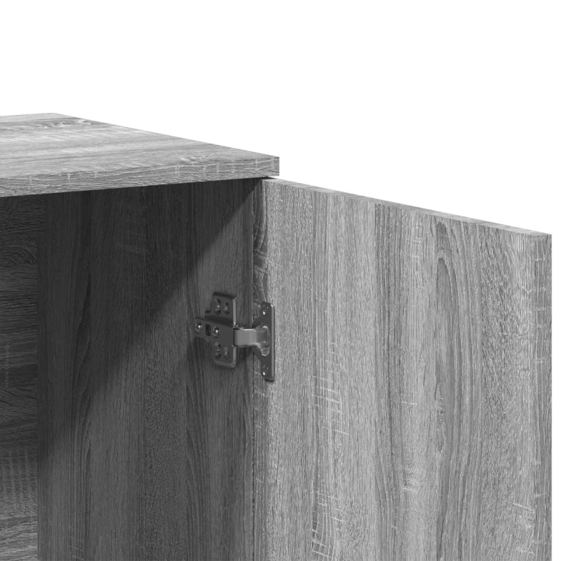 Sideboards 2 Stk. Grau Sonoma 79x38x80 cm Holzwerkstoff