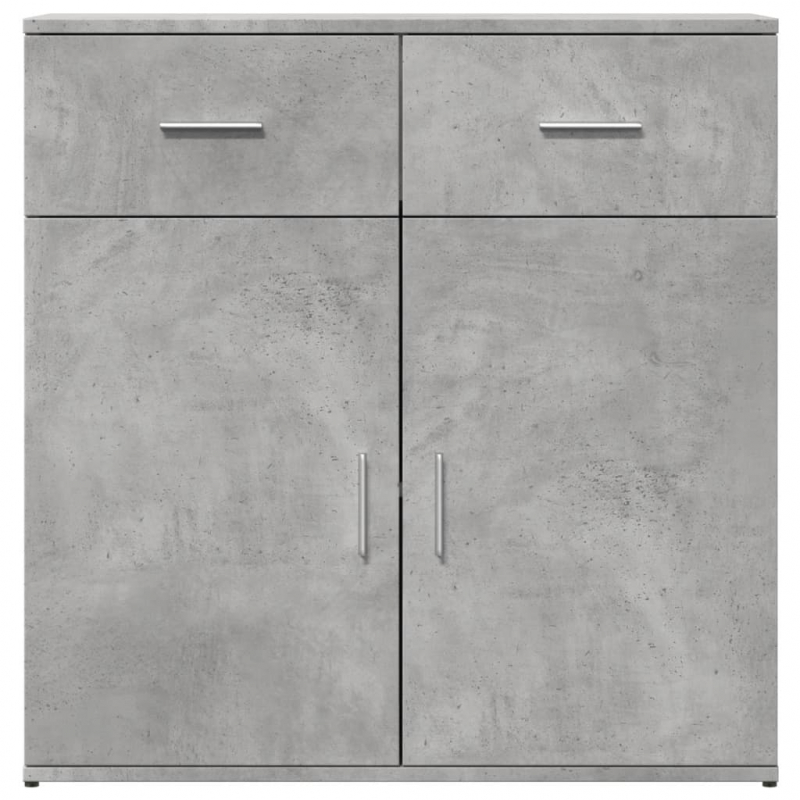 Sideboards 2 Stk. Betongrau 79x38x80 cm Holzwerkstoff