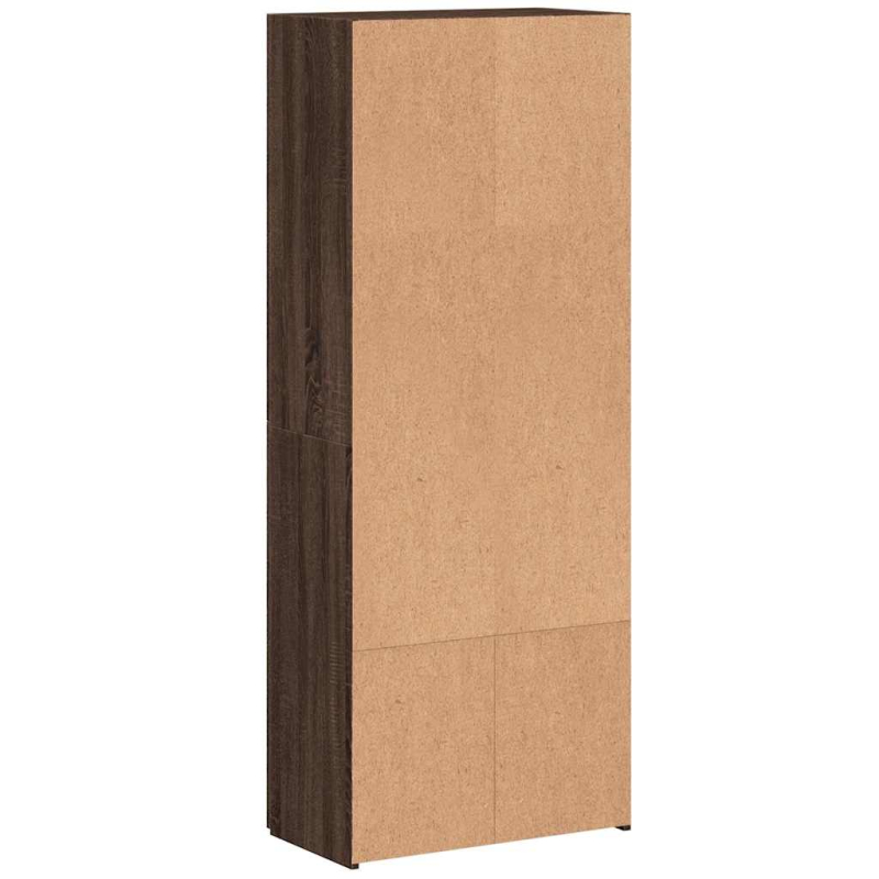 Aktenschrank Braun Eichen-Optik 60x32x153 cm Holzwerkstoff