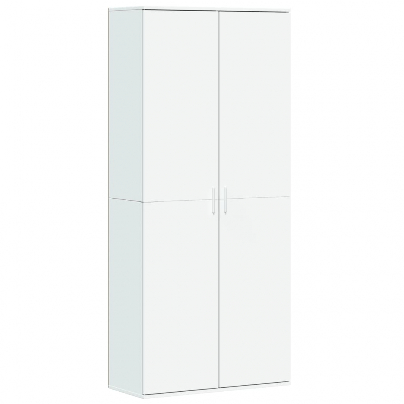 Highboard Weiß 80x35x180 cm Holzwerkstoff