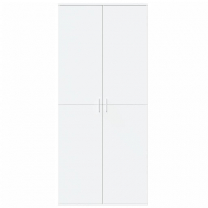 Highboard Weiß 80x35x180 cm Holzwerkstoff