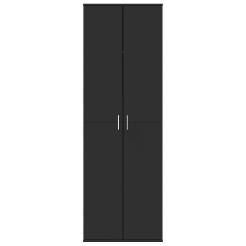 Highboard Schwarz 60x35x180 cm Holzwerkstoff