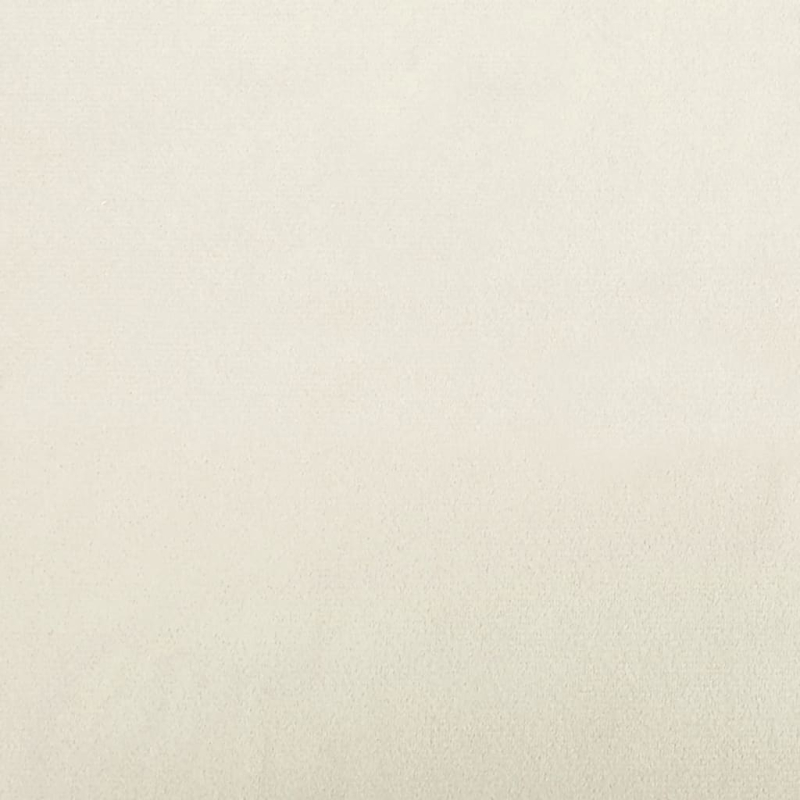 2-Sitzer-Sofa mit Zierkissen Creme 120 cm Samt