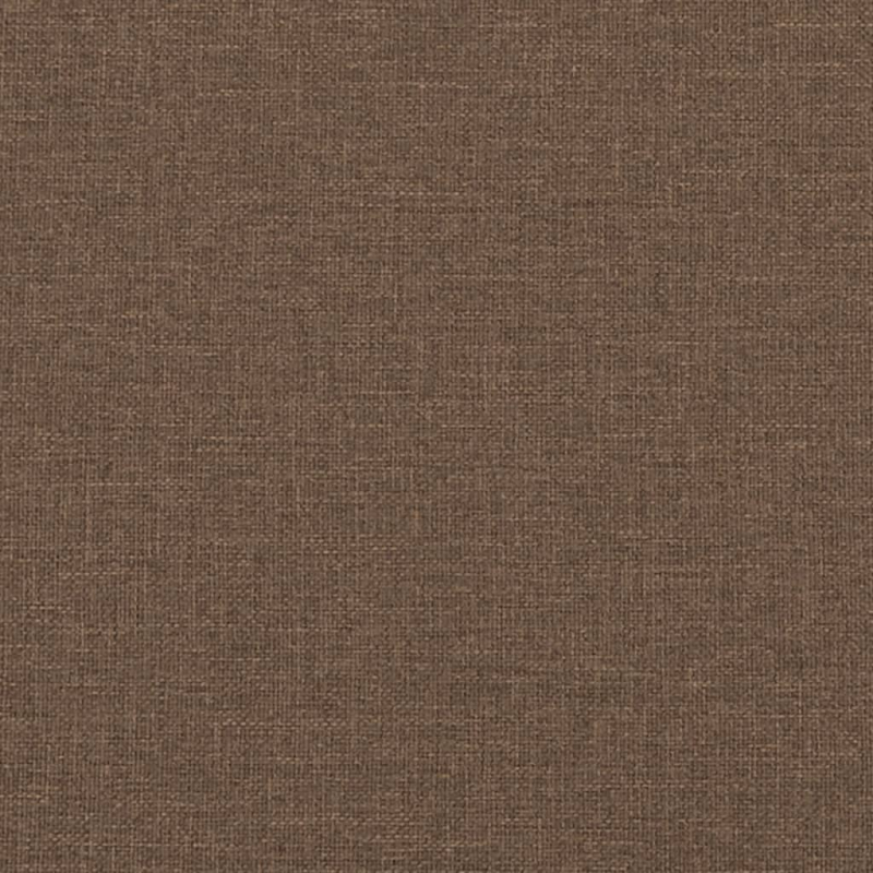 3-tlg. Sofagarnitur mit Fußhocker Braun Stoff