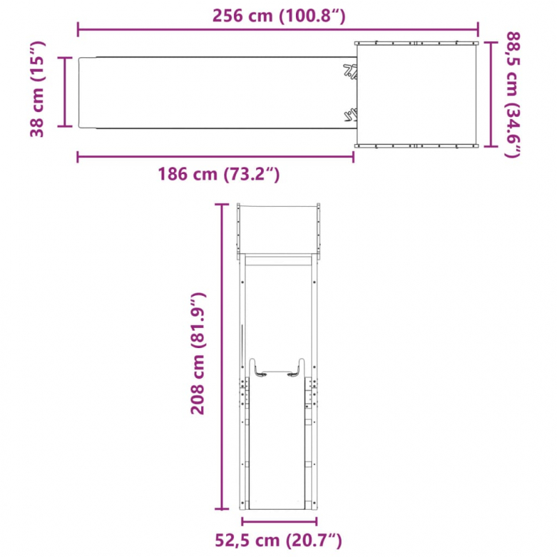 Spielturm Massivholz Douglasie