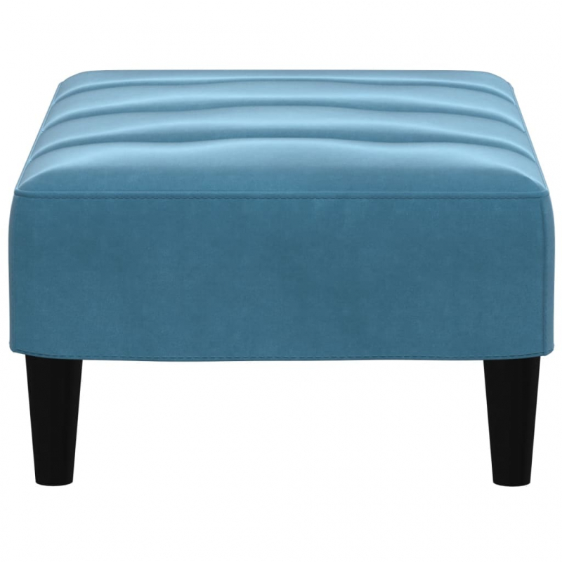 Fußhocker Blau 77x55x31 cm Samt