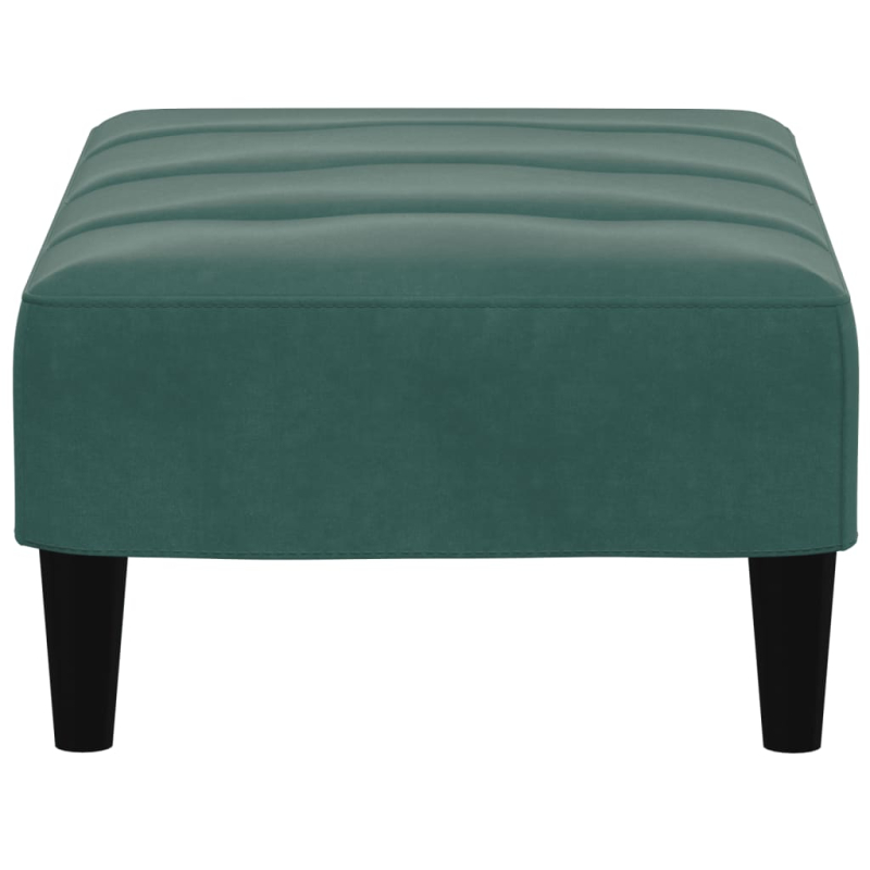 Fußhocker Dunkelgrün 77x55x31 cm Samt