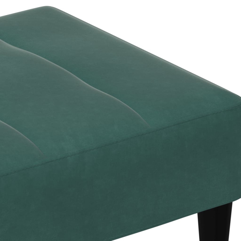 Fußhocker Dunkelgrün 77x55x31 cm Samt