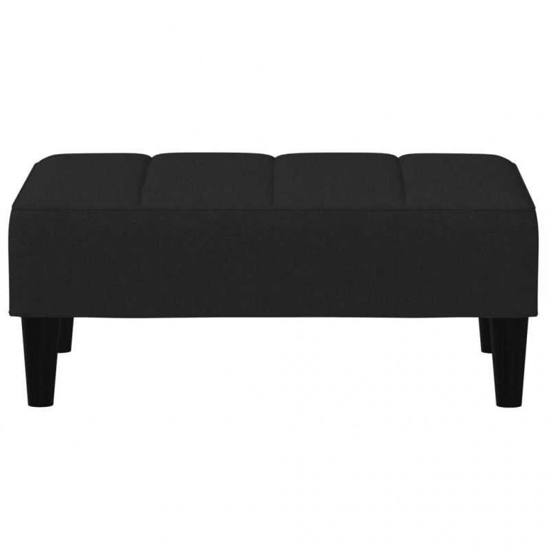 Fußhocker Schwarz 77x55x31 cm Samt