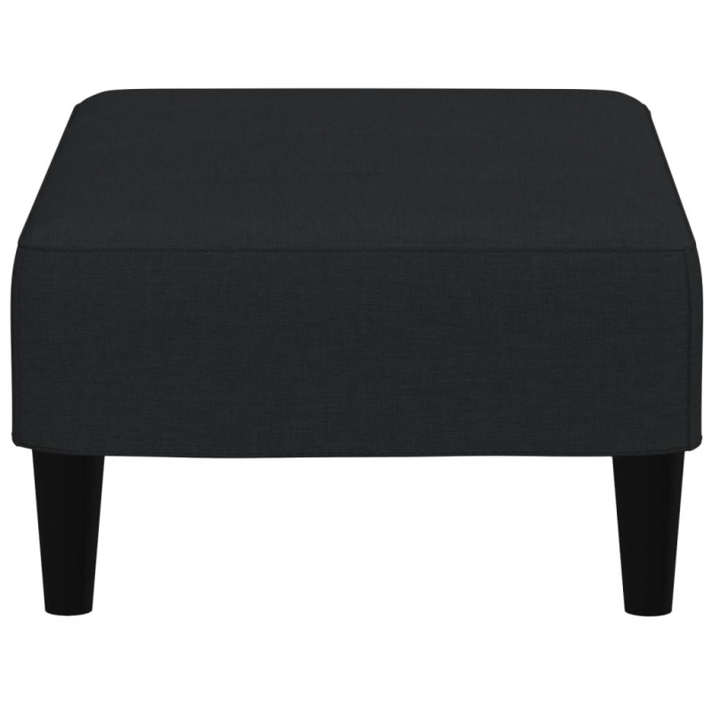 Fußhocker Schwarz 77x55x31 cm Samt