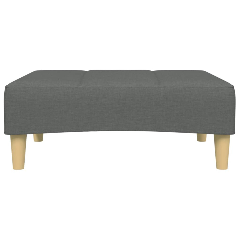 Fußhocker Dunkelgrau 77x55x31 cm Stoff